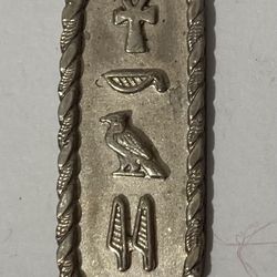 Vintage Sterling Silver Pendant Scroll 