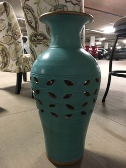 Zodak Hand Made Ceramic Bamboo Vase