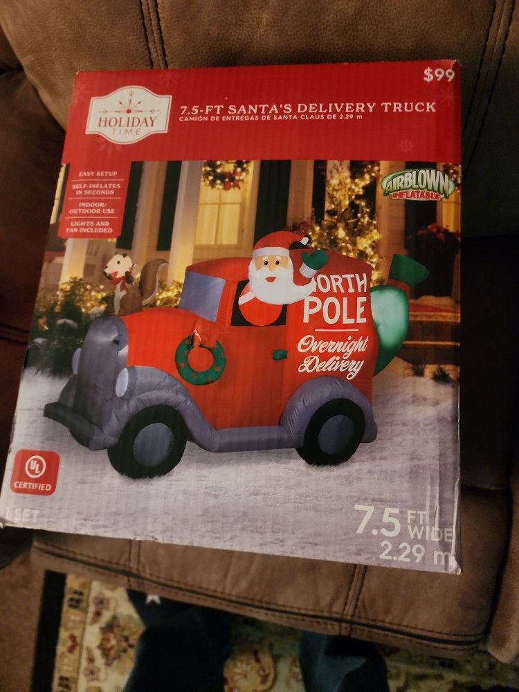 Santa Delivery Truck Inflatable