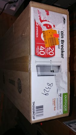 GE PowerMark Gold 200 Amp 20 space 40 circuit outdoor breaker