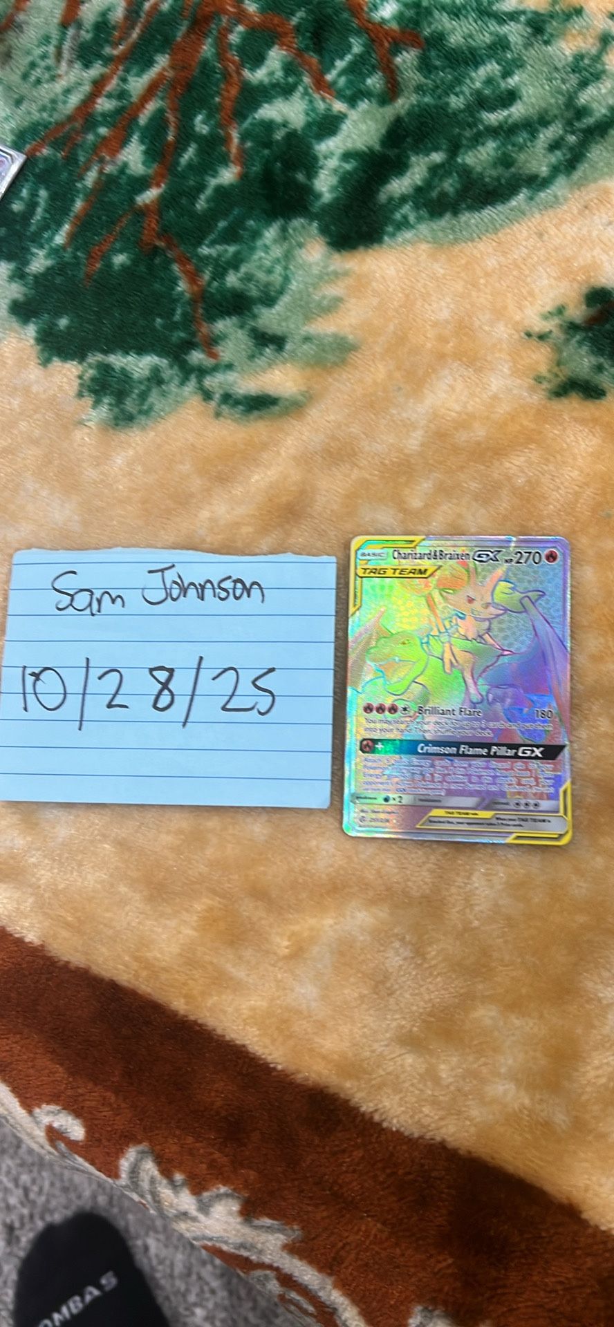 Charizard & Braixen GX (OBO) Pokemon Card 