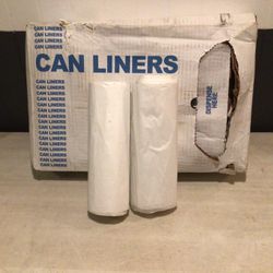 High-Density Can Liner, 40 x 48, 45gal, 16mic, Natural, 25/Roll, 10 Rolls/Carton 250 bags per case