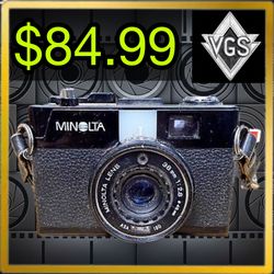 *VINTAGE* Minolta Hi-Matic AF2 35mm Film Camera 1981