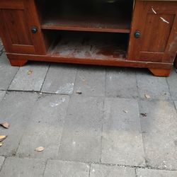 Light Stained One /Center Table..Red Upright Dresser Drawer