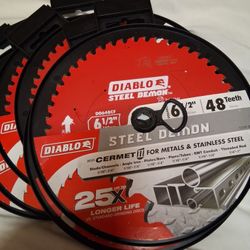 Diablo 61/2 48 Teeth Cuts Metal & Stainless Steel 