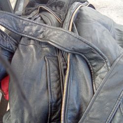 Wilson Men's Leather Full Length Jacket Large