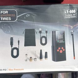 Portable Air Compressor Tire Inflator Car Motor Bike Tires Ball Air Pump 180 PSI 