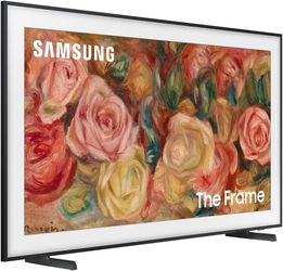 SAMSUNG TV 43-Inch Class QLED 4K LS03D The Frame Series Quantum HDR Smart TV w/Dolby Atmos, Art Mode, Anti-Reflection, Customizable Frame