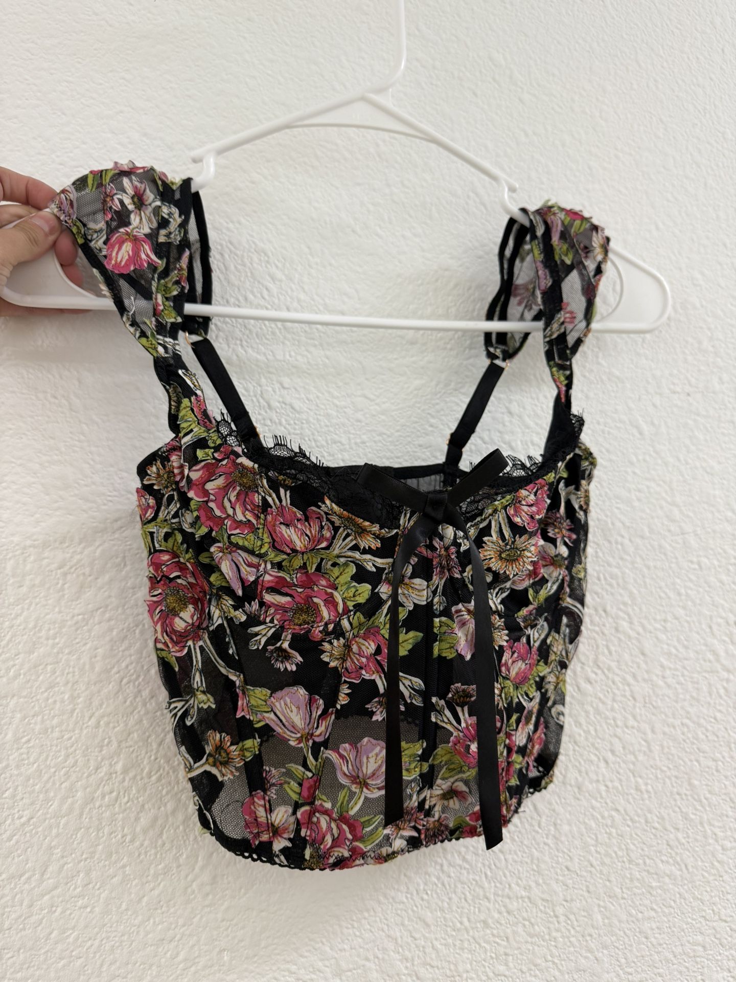 Victorias Secret Dream Angels Floral Bra Top Corset Size S 