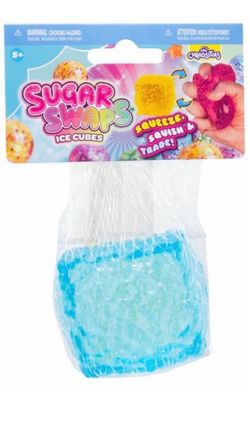 Sugar Swaps Ice Cubes Blue Ice Squishy Squeeze Toy Cube