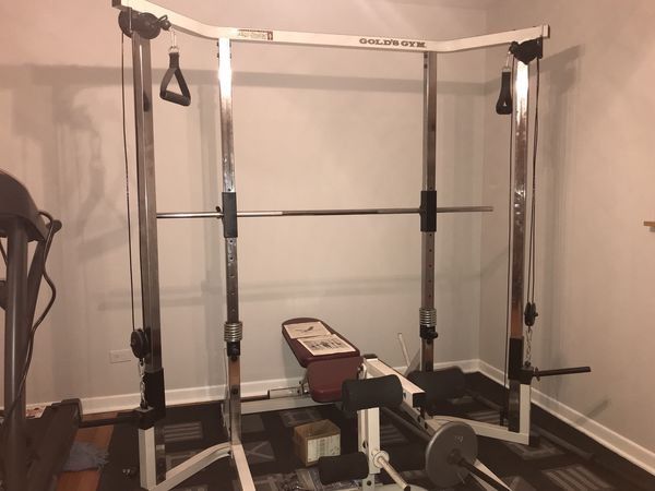 Golds gym high roller power Cage for Sale in Addison IL OfferUp