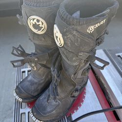 Girls Boys  Moto Boots Dirtbike Desert Sz 5