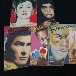 Vintage  80s  Interview Magazines