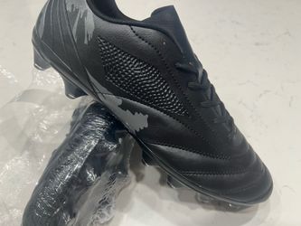 VBOUTV Men's Outdoor Soccer Cleats / Training Shoes (Black) Size 10