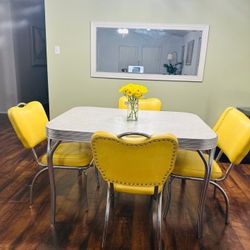 Vintage Mid-Century Dinette Set – Table + 4 Daystrom Chairs