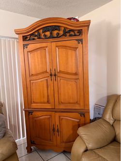 Wooden Armoire cabinet