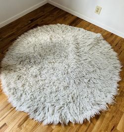 Wool Shag Rug - 5’ Round