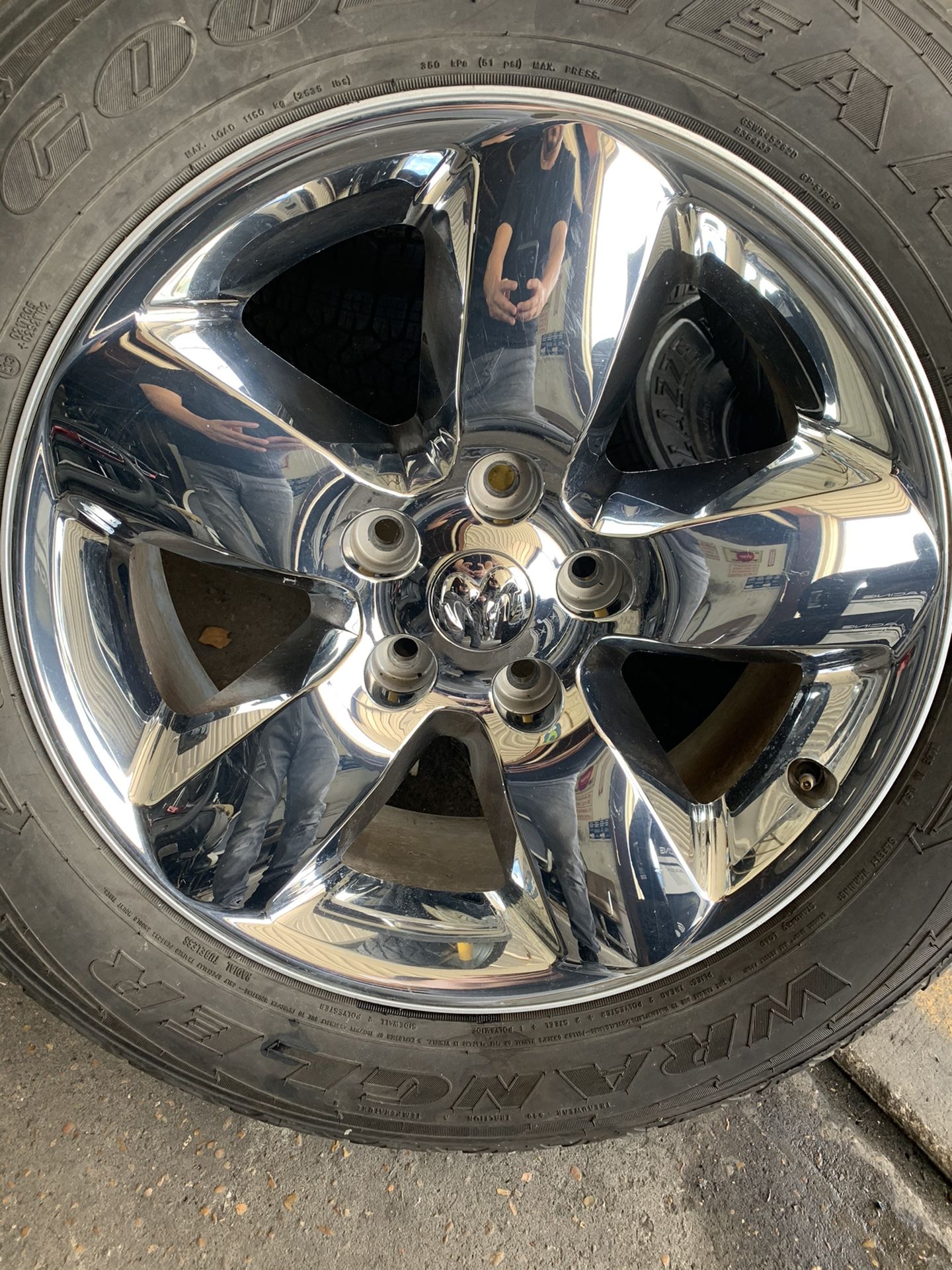 20” RIMS, DODGE RAM, GOOD condition