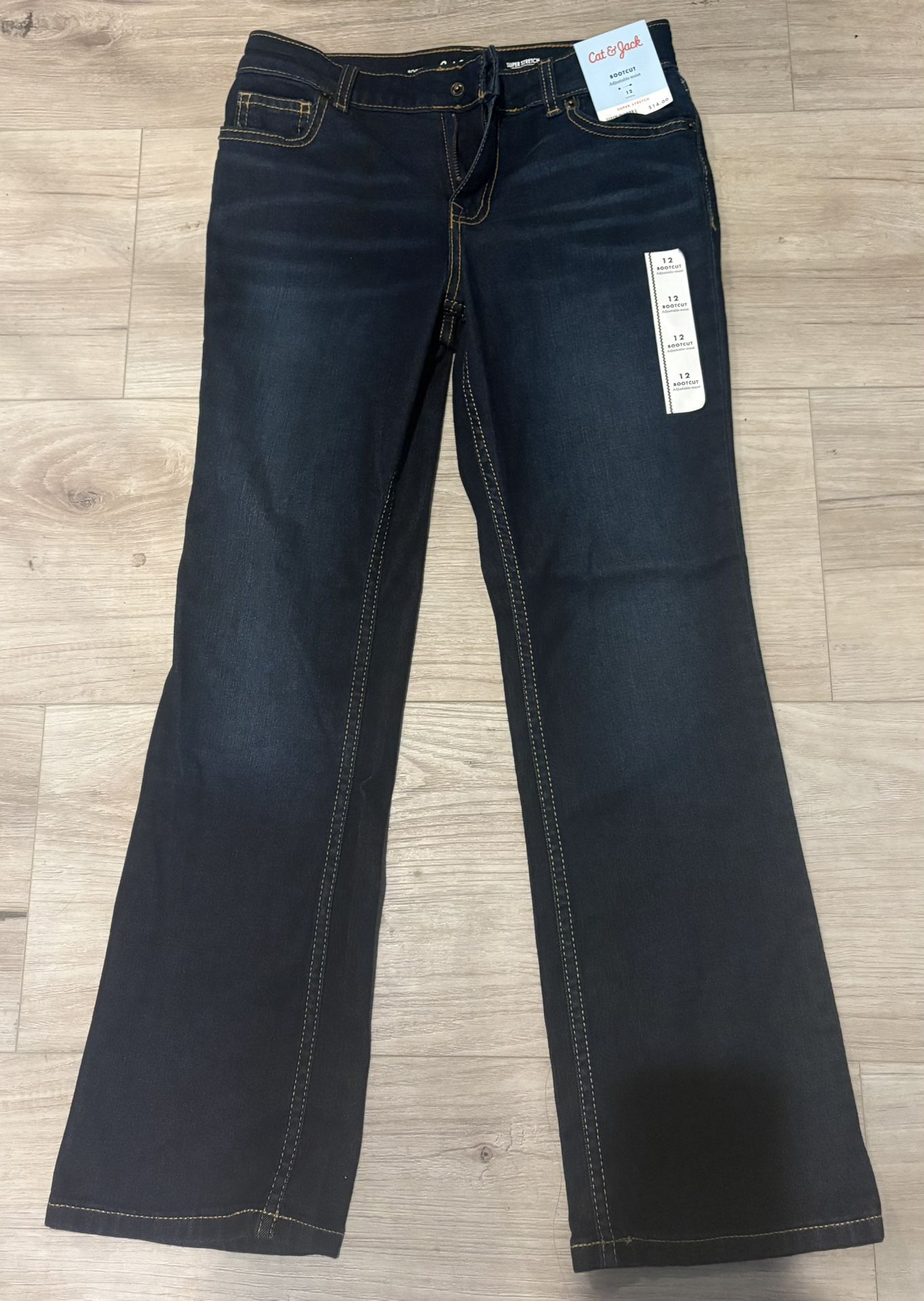 Girls Cat & Jack Bootcut Jeans Size 12 NWT