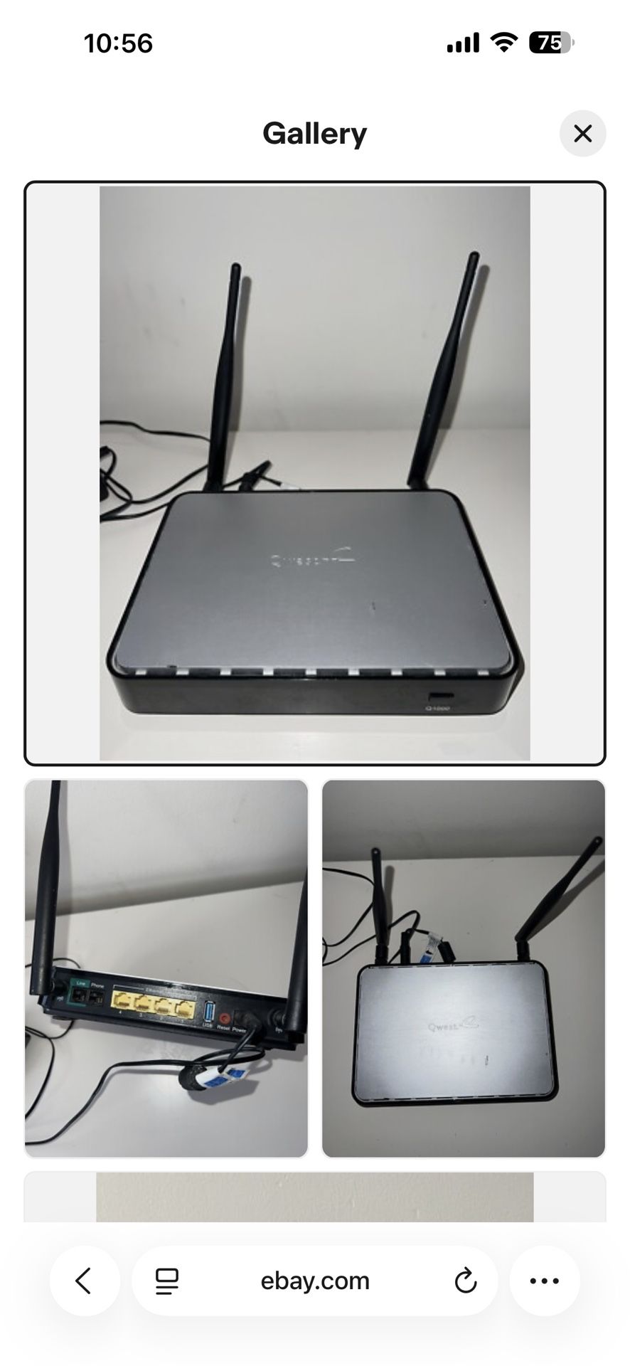 QWEST CENTURYLINK Q1000 4-PORT WIRELESS MODEM ROUTER