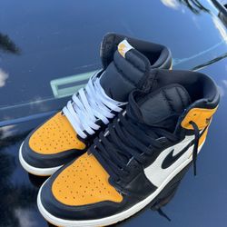 Yellow Toe Jordan 1 High Size 12 