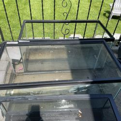  Glass enclosures (2, 36x18x18) (1,30x12x12)