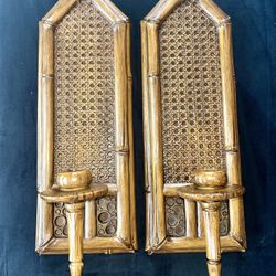 MCM Set Of BURWOOD SCONCE Candle Holder 17.5” T x 6:5 W