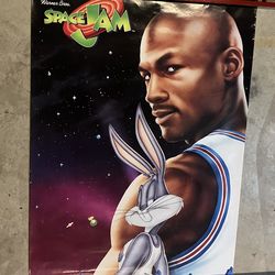 Vintage Space Jam Michael Jordan Chicago Bulls Poster