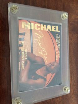 Michael Jordan Retirement Card