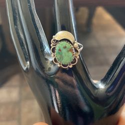 Sterling Silver Ring With Turquoise 