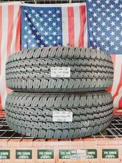 ✔️ Set of 2 Used Tires LT275/70R18 CONTINENTAL CONTITRAC TR 10PLY 275/70R18 TRUCK ALL SEASON 275 70 18