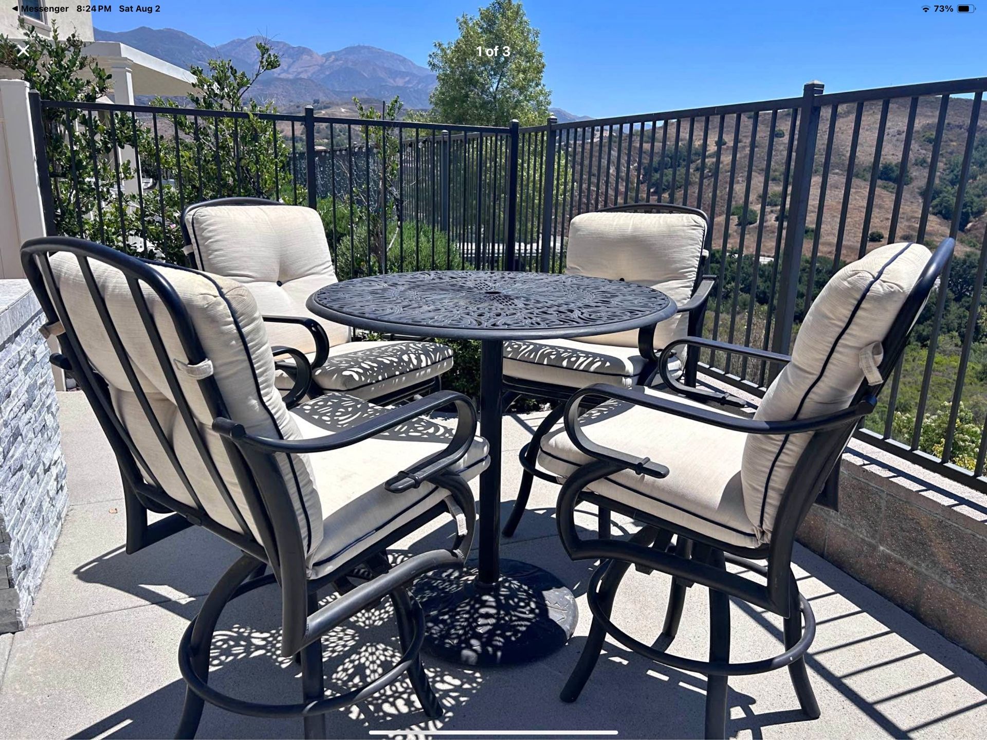 Luxury Patio Mallin 5 PC Pub table Set