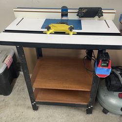 Router table with plunge & bits $500