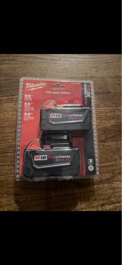 Milwaukee 48-11-1860 M18 XC 5.0 AH 18 Volt Capacity Battery 2 PACK