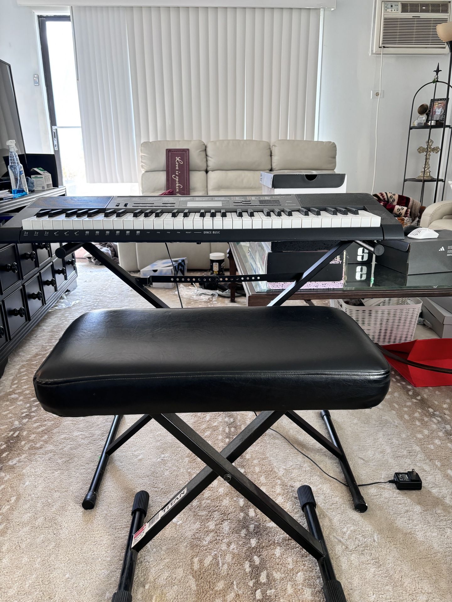 Casio CTK-3500 Premium Keyboard Package With Stand and Sustain Pedal