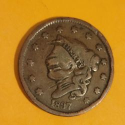  1837 United States Coronet Head Large Cent