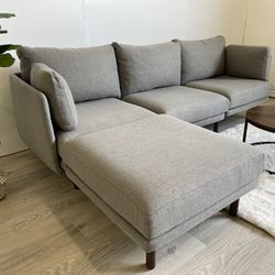 Delivery Available- Burrow 4 Piece Field Sectional Couch