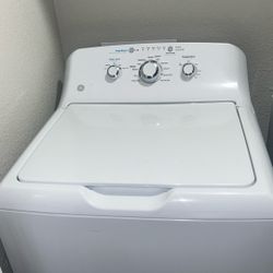 White GE Washer & Dryer “Electric”