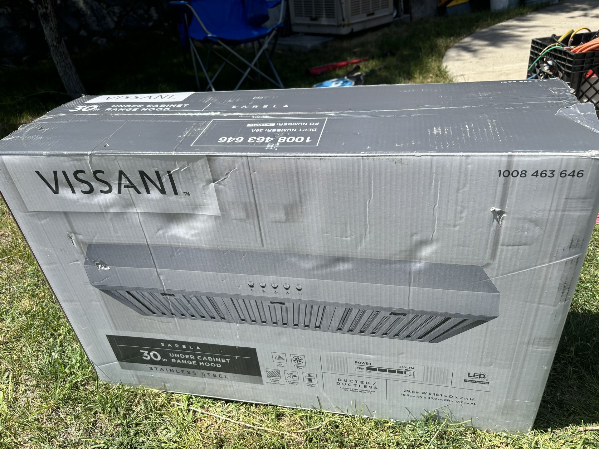 Vissani Under Cabinet Range Hood