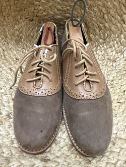G.H. Bass & Co. Brown and Tan Leather Flats