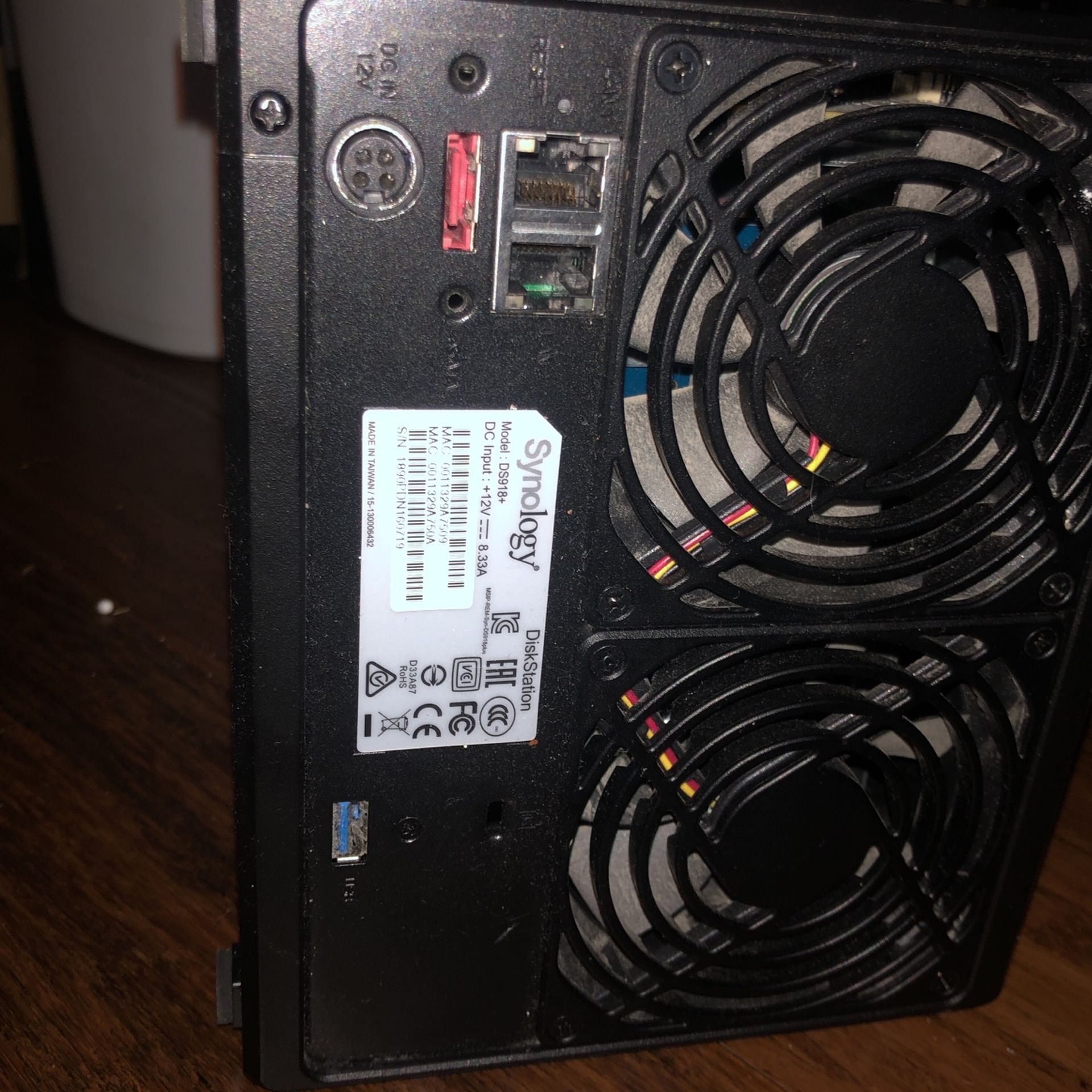 Synology DS918+, 10tb Drives