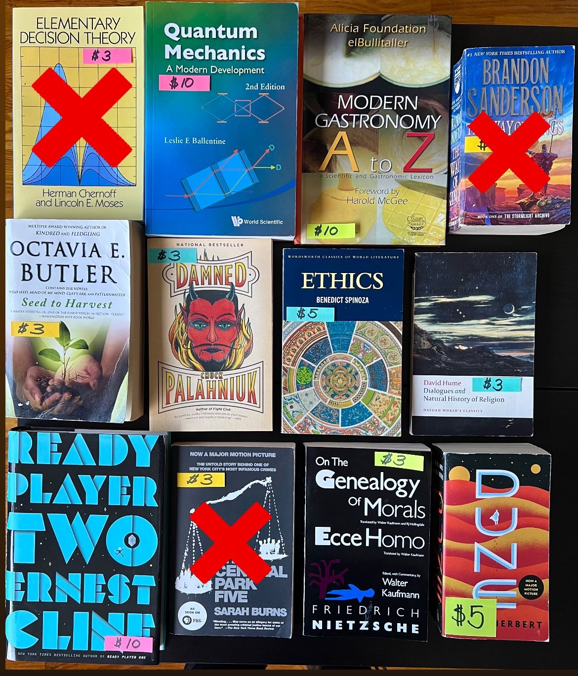 UPDATED 12/1 : BOOK SALE π- All Priced - MOVING OUT SALE βοΈ