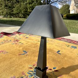 Black Craftsman Style Lamp 