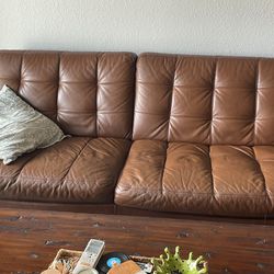 Genuine Italian Leather Sofa 