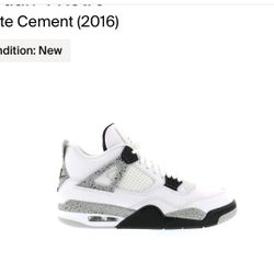 Air Jordan 4 Cement Sz 8