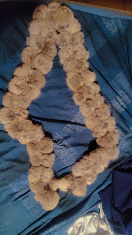 Cajon Real Rabbit Fur Scarf
