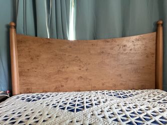 Queen sized headboard plus mattress and boxspring