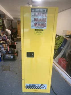 Just rite cabinet. Used to store hazmat.