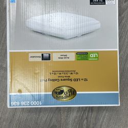 12 in LED Square Ceiling Puff