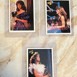 WWE 1990 WWF Classic Miss Elizabeth Wrestling Card Lot